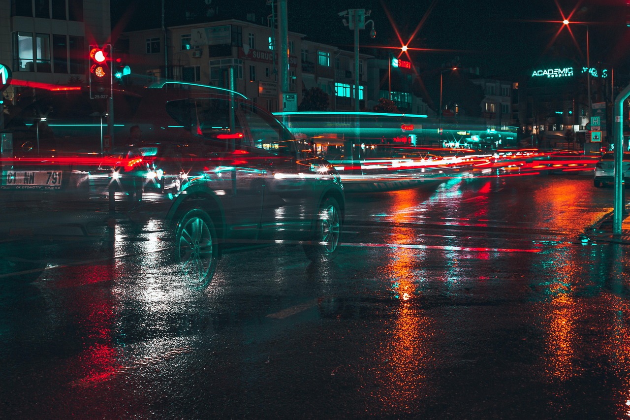 夜間の走行